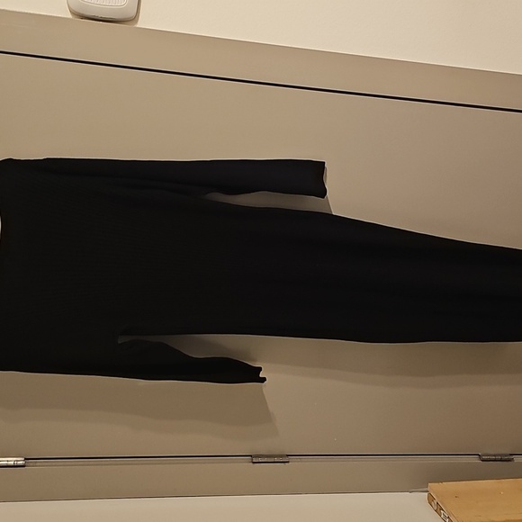 Womens Lane Bryant Black Long Sleeve Dress Rayon/Nylon Knit Dress Sz 22/24 - Picture 3 of 7